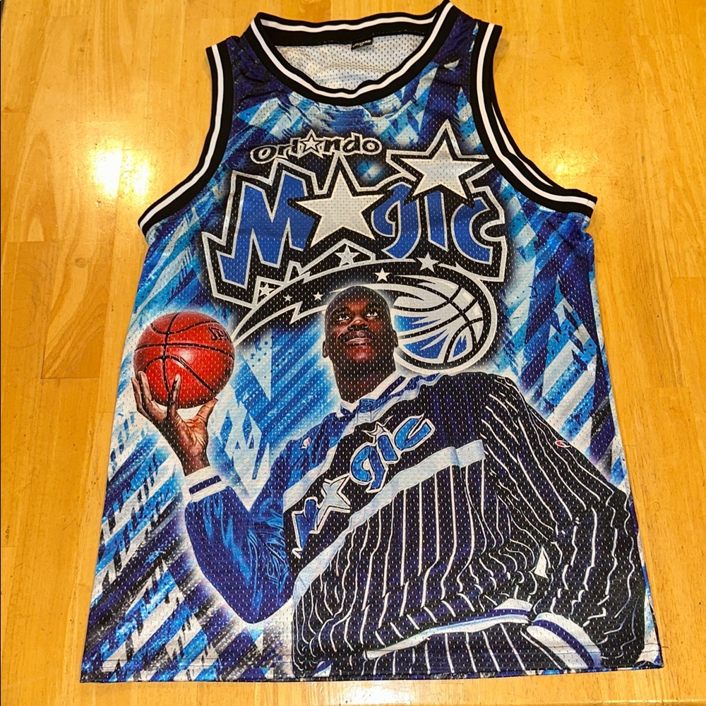 NBA Orlando Magic Basketball #32 Jersey Rookie Shaq Shaquille O'Neal Men's M